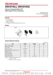 2SK3210S datasheet pdf Renesas