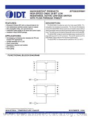 QS32XR861Q18 datasheet pdf IDT