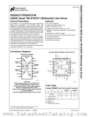 DS26C31T MWC datasheet pdf National Semiconductor
