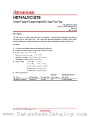 HD74ALVC1G79 datasheet pdf Renesas