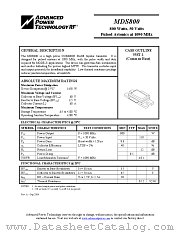 MDS800 datasheet pdf Advanced Power Technology