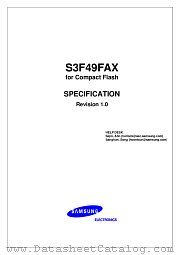 S3F49FAX datasheet pdf Samsung Electronic