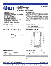 IDT74LVC32ADC8 datasheet pdf IDT