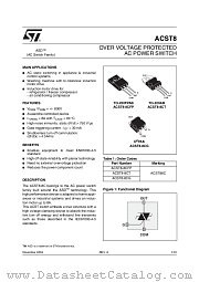 ACST8-8CT datasheet pdf ST Microelectronics