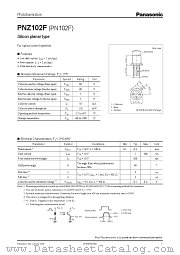 PN102F datasheet pdf Panasonic