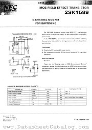 2SK1589-T2B datasheet pdf NEC