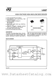 L6387DTR datasheet pdf ST Microelectronics