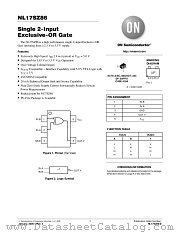 NL17SZ86 datasheet pdf ON Semiconductor