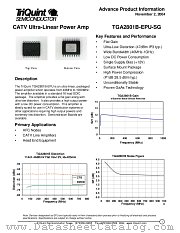 TGA2801B-EPU-SG datasheet pdf TriQuint Semiconductor