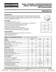 MOCD223R2VM datasheet pdf Fairchild Semiconductor