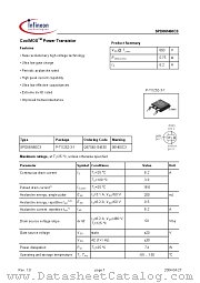 SPD06N60C3 datasheet pdf Infineon