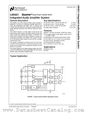 LM4851LQX datasheet pdf National Semiconductor