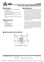 AIC1638 datasheet pdf Analog Integrations Corporation