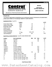 MPS404A datasheet pdf Central Semiconductor