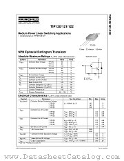 TIP121TU datasheet pdf Fairchild Semiconductor