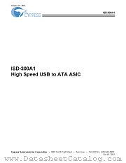 ISD-300A1 datasheet pdf Cypress