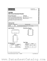 74AC280SCX datasheet pdf Fairchild Semiconductor