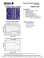 TGA4517-EPU datasheet pdf TriQuint Semiconductor