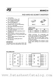 M54HC14D1 datasheet pdf ST Microelectronics