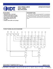 QS74FCT253ATS1 datasheet pdf IDT