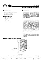 AIC2803 datasheet pdf Analog Integrations Corporation