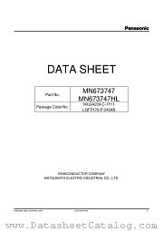 MN673747HL datasheet pdf Panasonic