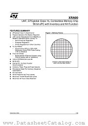 XRA00-W4I/1GE datasheet pdf ST Microelectronics