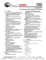 CY7C639XX datasheet pdf Cypress