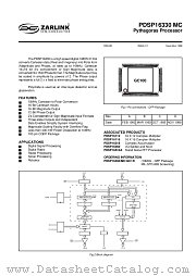 PDSP16330 datasheet pdf Zarlink Semiconductor