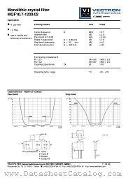 MQF10.7-1200/02 datasheet pdf Vectron