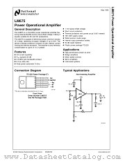 LM675T datasheet pdf National Semiconductor