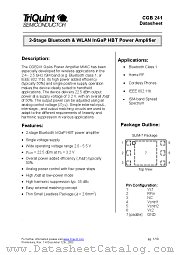 CGB241 datasheet pdf TriQuint Semiconductor