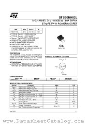 STB60NH02LT4 datasheet pdf ST Microelectronics