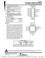 TLC1541CDWR datasheet pdf Texas Instruments