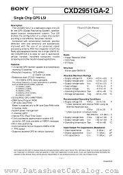 CXD2951GA-2 datasheet pdf SONY