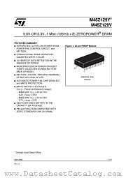 M48Z129V-85PM1 datasheet pdf ST Microelectronics