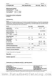 TFS622 datasheet pdf Vectron