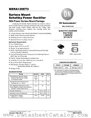 MBRA120ET3 datasheet pdf ON Semiconductor