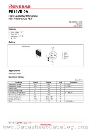 FS14VS-9A datasheet pdf Renesas