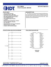 IDT74FCT3807EQI8 datasheet pdf IDT