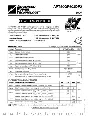 APT50GP60JDF2 datasheet pdf Advanced Power Technology