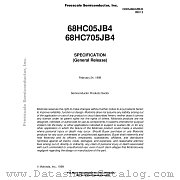 68HC05JB4 datasheet pdf Freescale (Motorola)