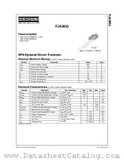FJA3835TU datasheet pdf Fairchild Semiconductor