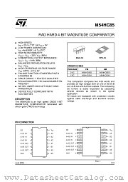 M54HC85 datasheet pdf ST Microelectronics
