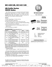 MC14001UBD datasheet pdf ON Semiconductor