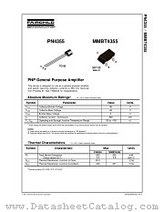 PN4355_D74Z datasheet pdf Fairchild Semiconductor