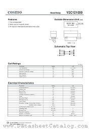V2C121000 datasheet pdf Cosmo Electronics
