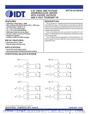 IDT74LVC16344APV datasheet pdf IDT