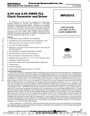 MPC9315 datasheet pdf Freescale (Motorola)