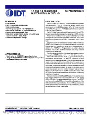 IDT74SSTU32864CBF datasheet pdf IDT